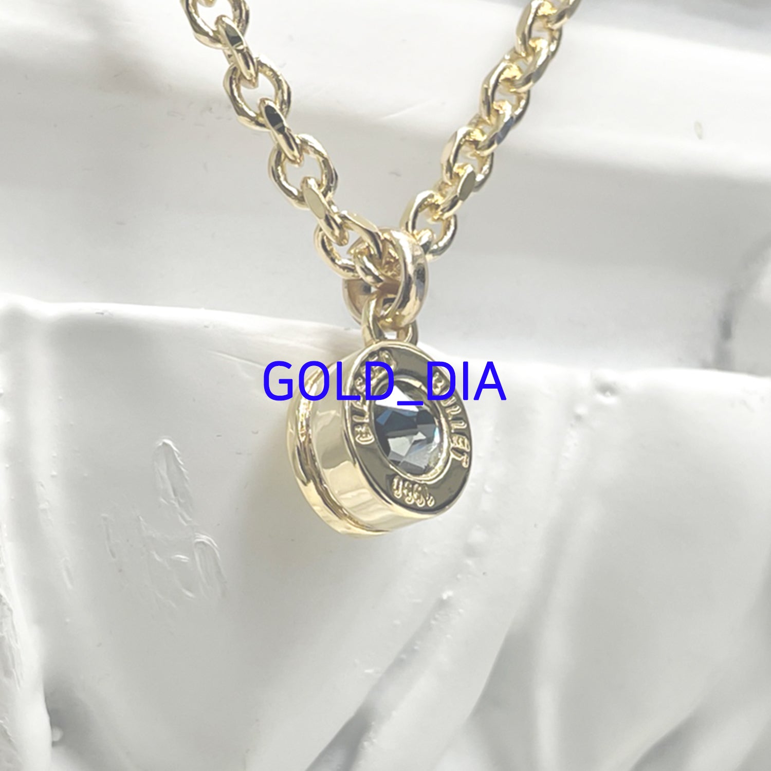 Bullet Back Necklace_gold