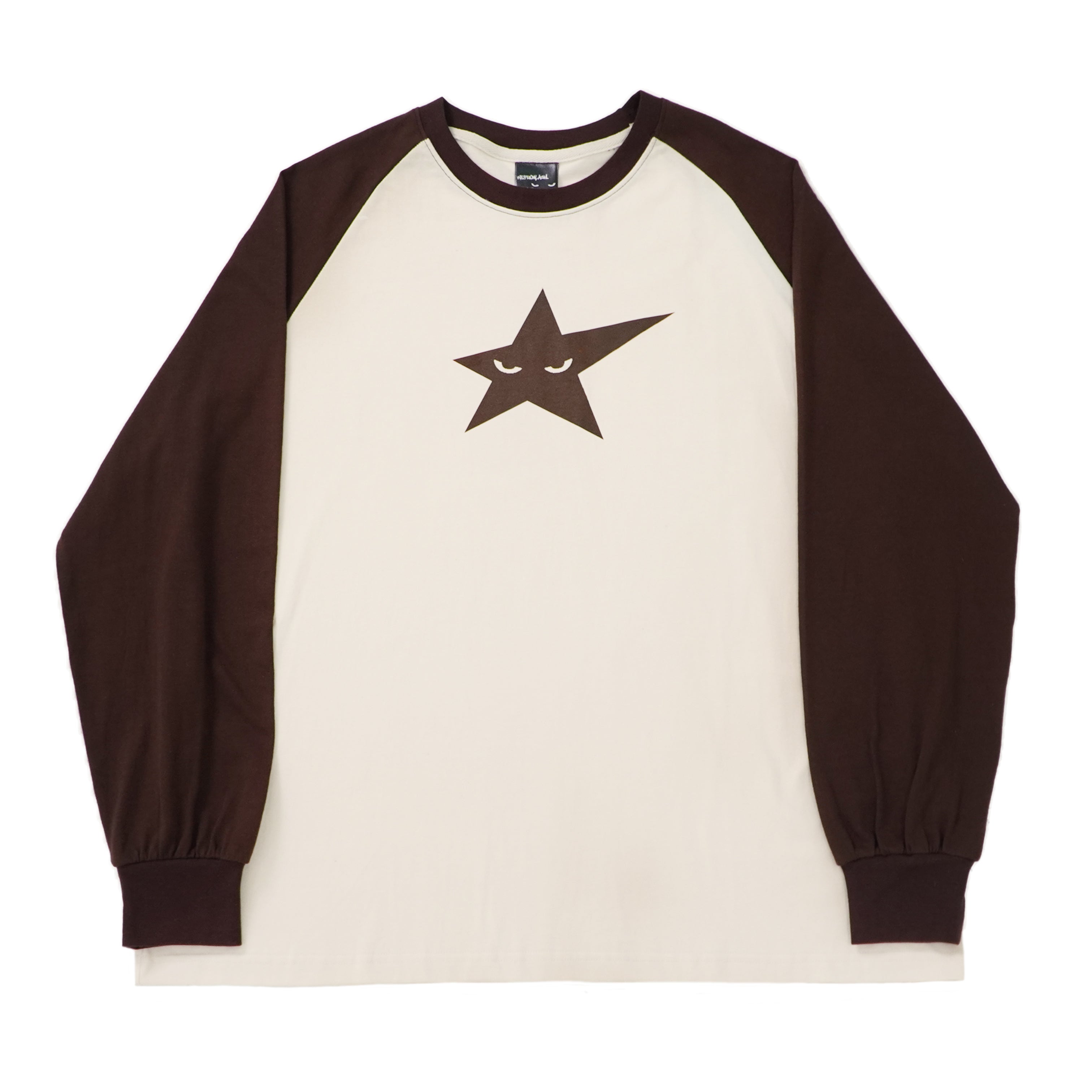 LAZY STAR RAGLAN SLEEVE ( BEIGE )