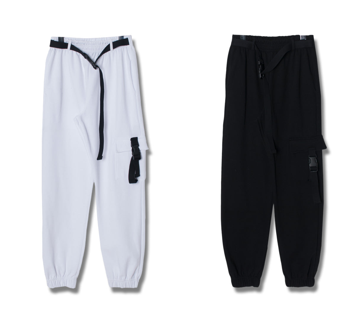 BOT(7727) Belted Jogger Pants