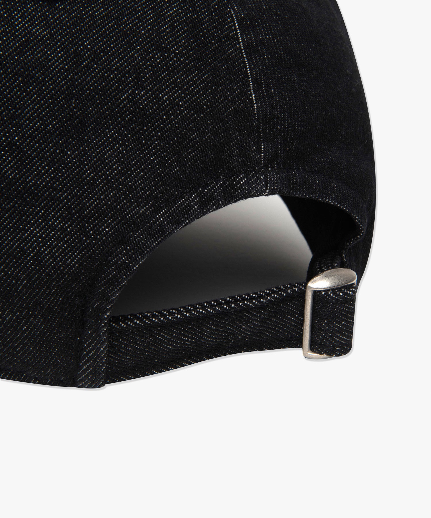 SPIRAL DENIM 6PANEL CAP - BLACK