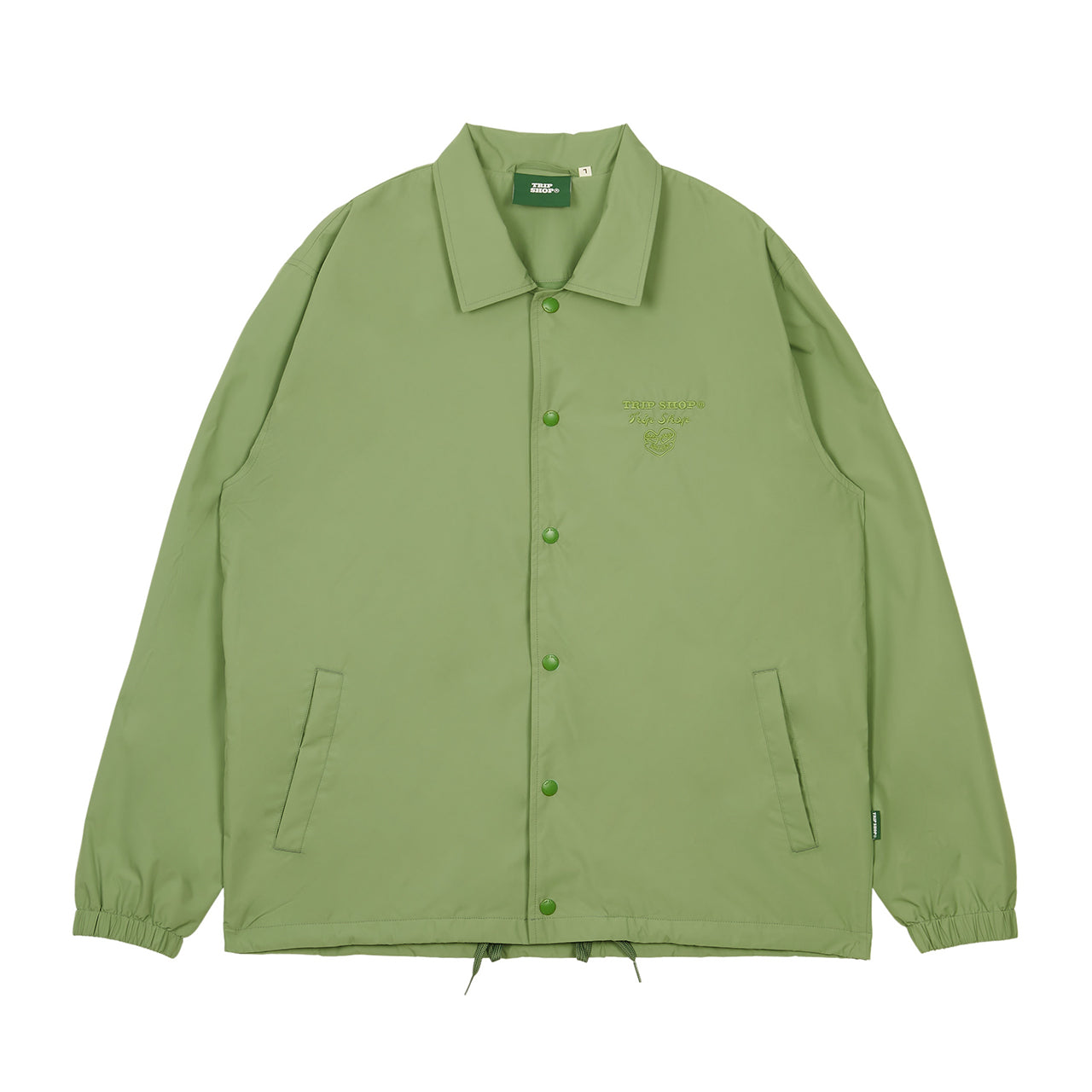 TRIANGLE LOGO COACH JACKET (J11122S) - KHAKI