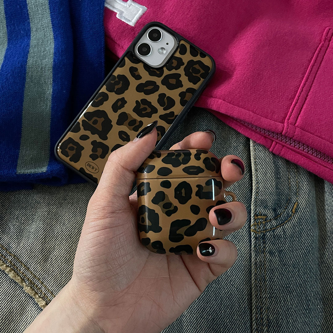 leopard sound case (brown)