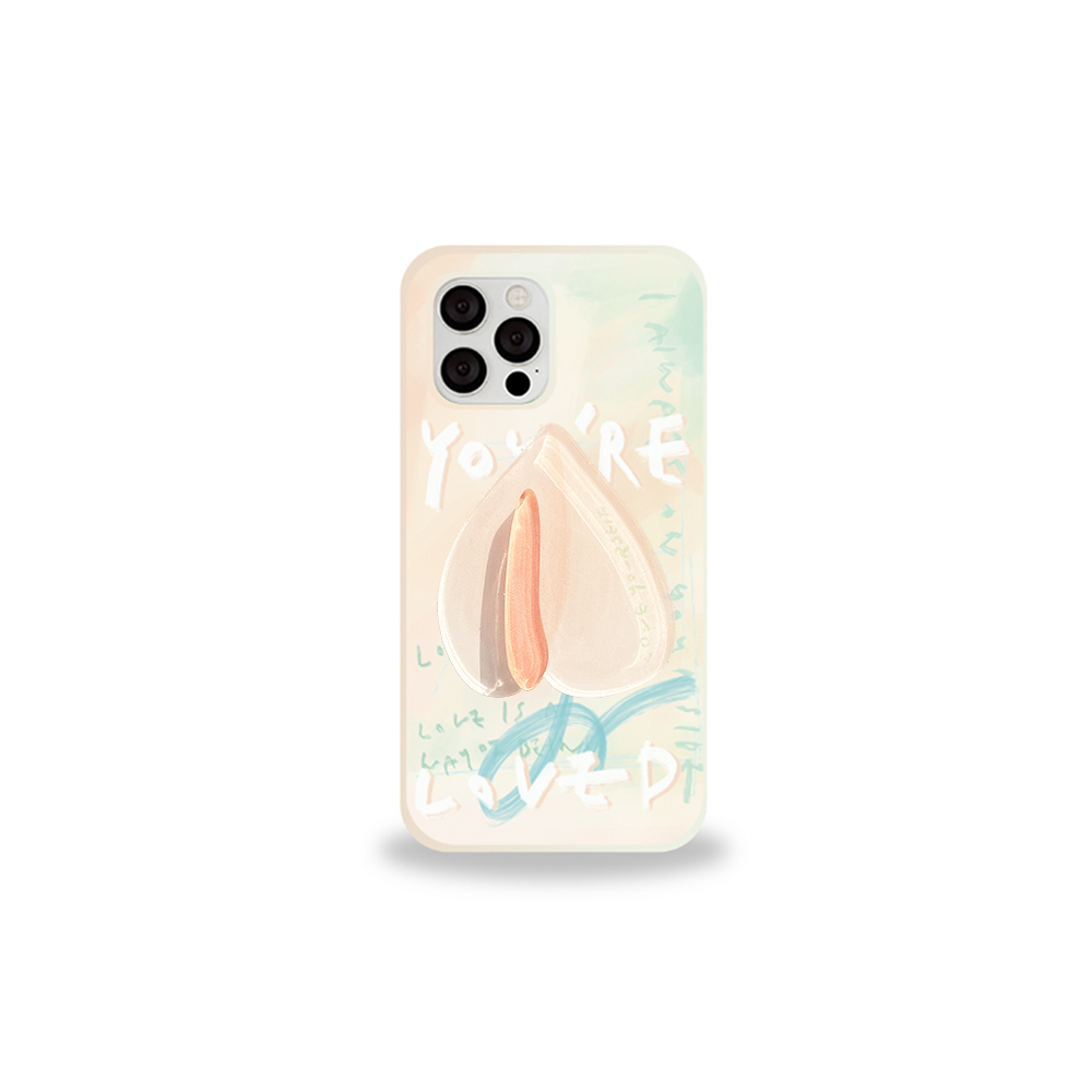 [SET] Leaf series : Spring breeze phone case + Anthurium tok