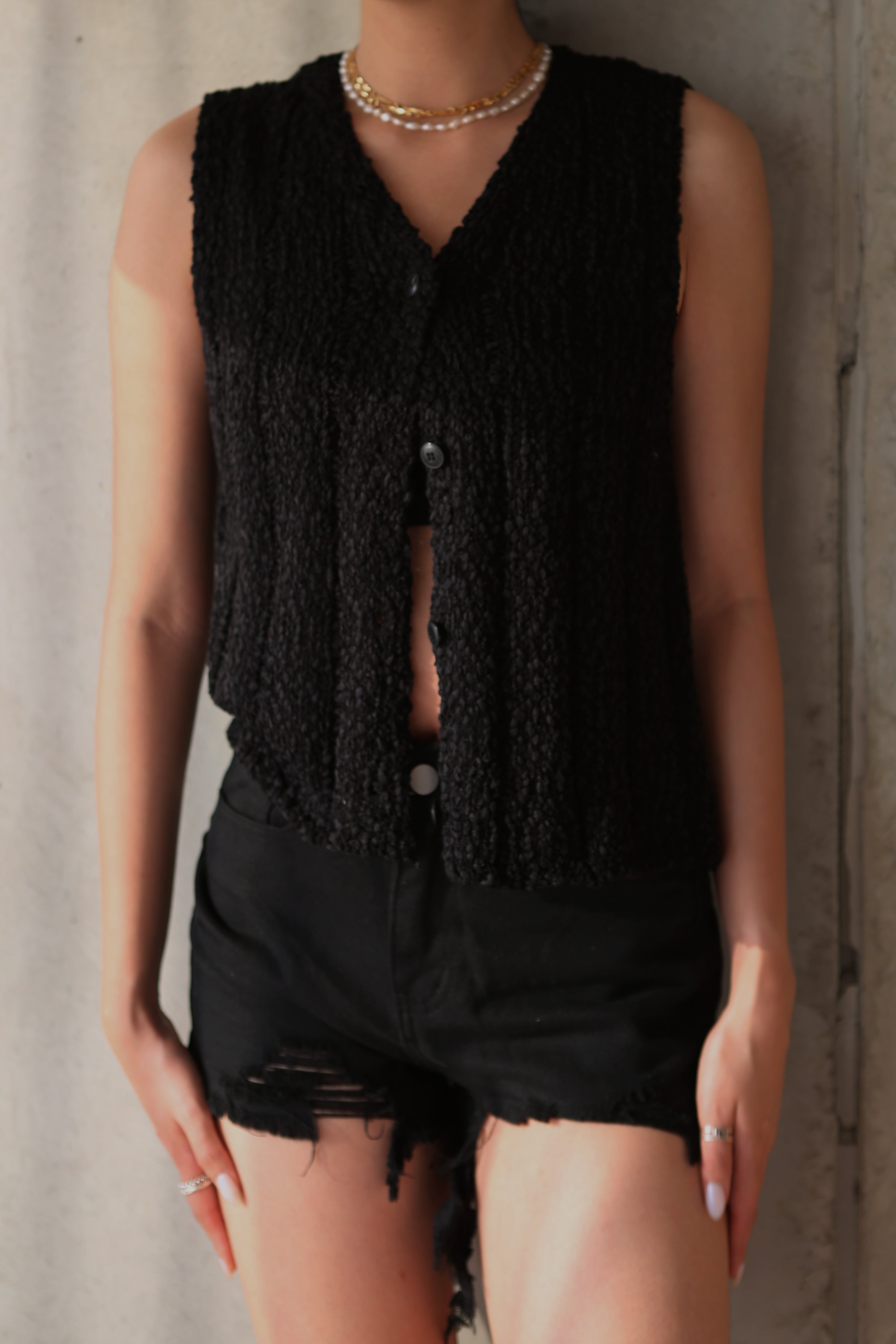 ROZELY SUMMER KNIT VEST