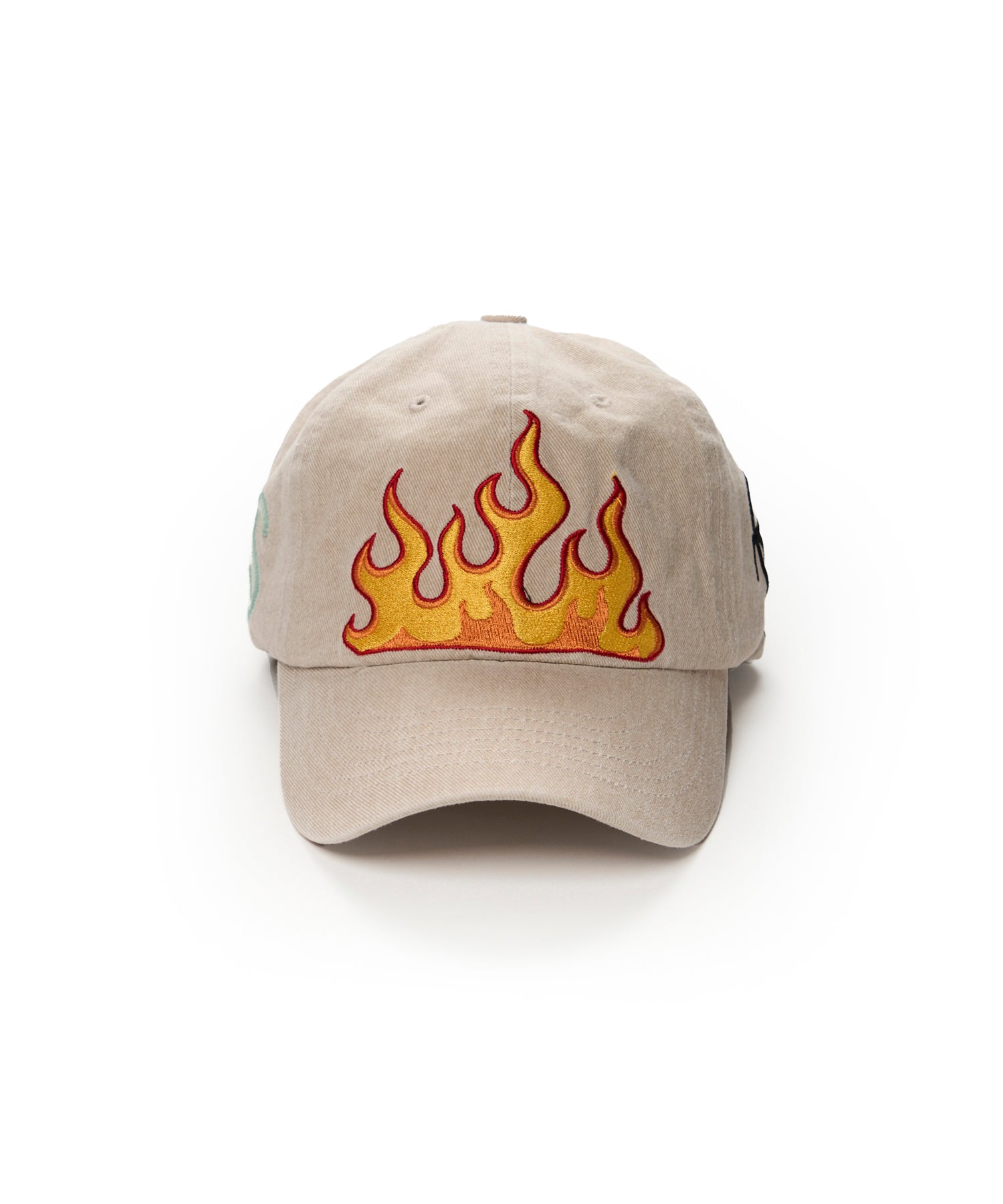 FIRE PIGMENT BIOWAHED BALL CAP BEIGE / BLACK