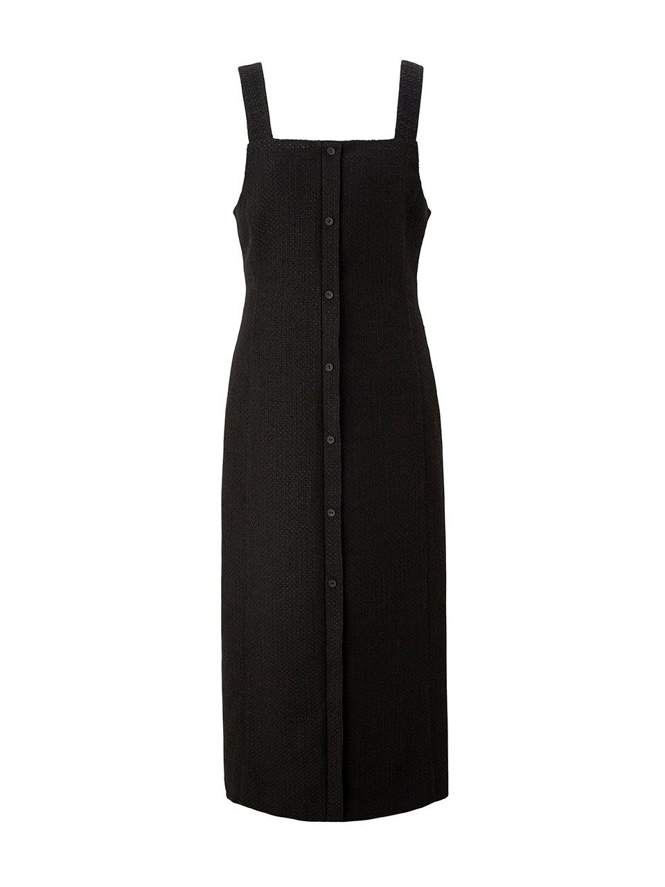 Tweed layered dress - Black