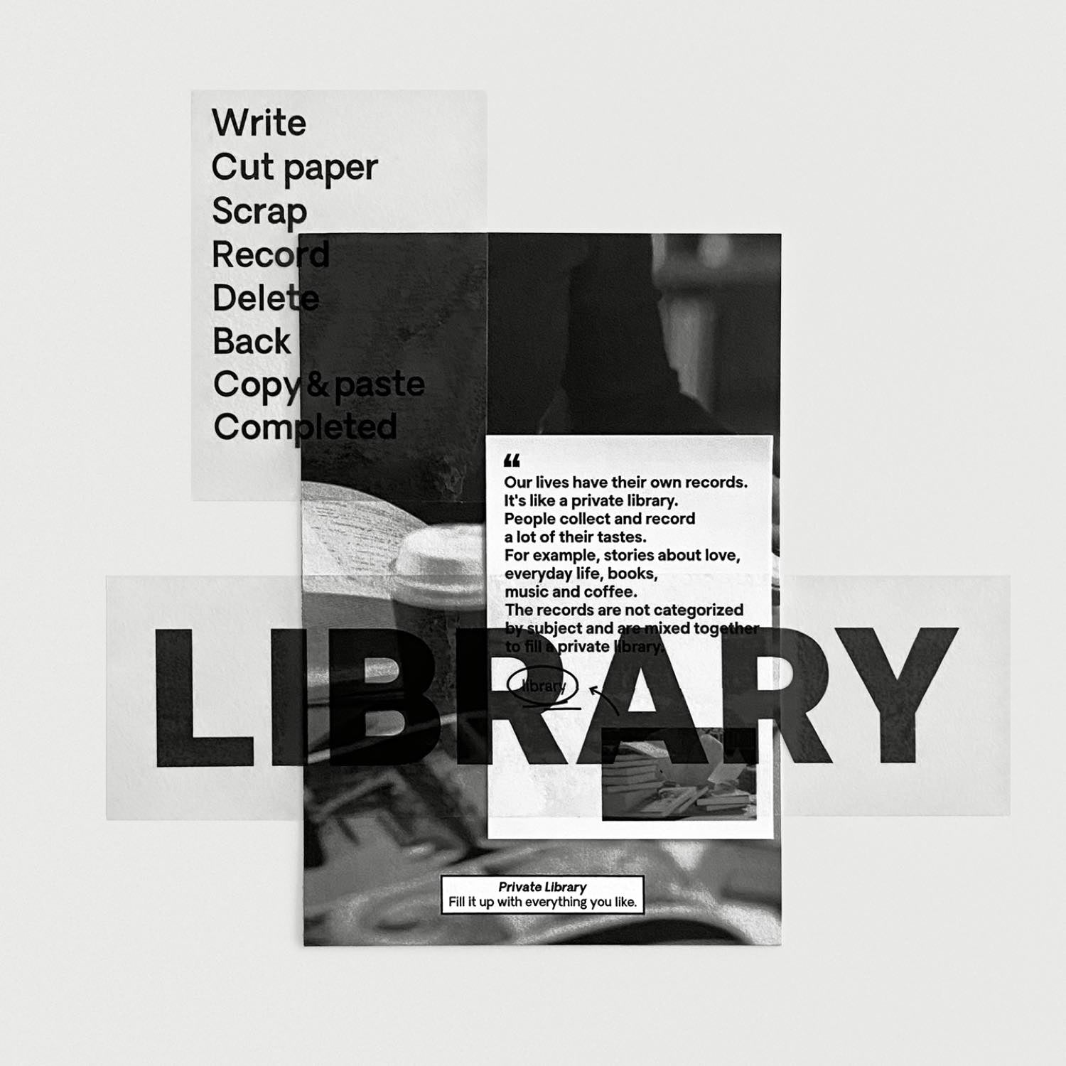 oab library pack / scrap sticker set