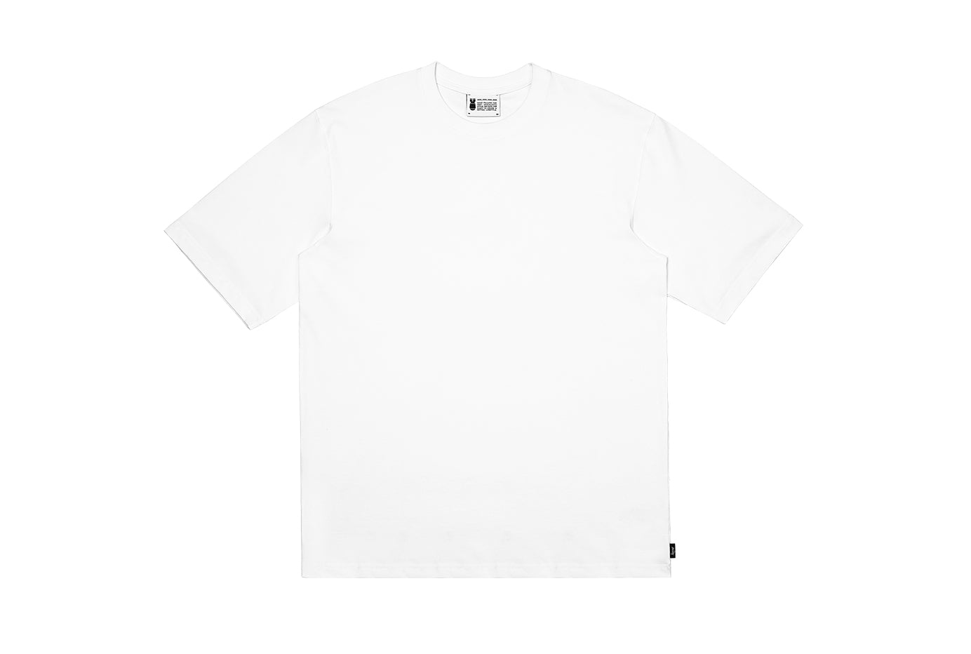 solid white short-sleeved T-shirt 2.0