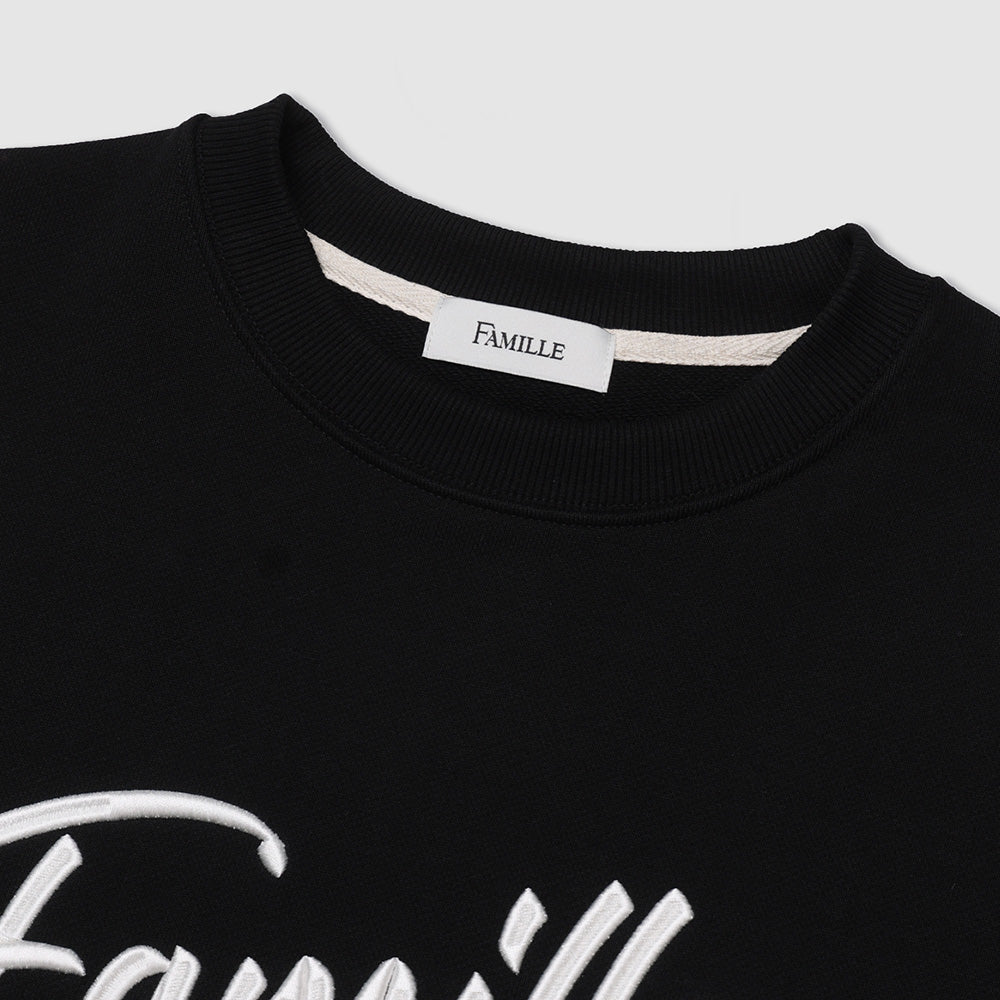 CRAFT SLOGAN KNIT SWEATER (BLACK)