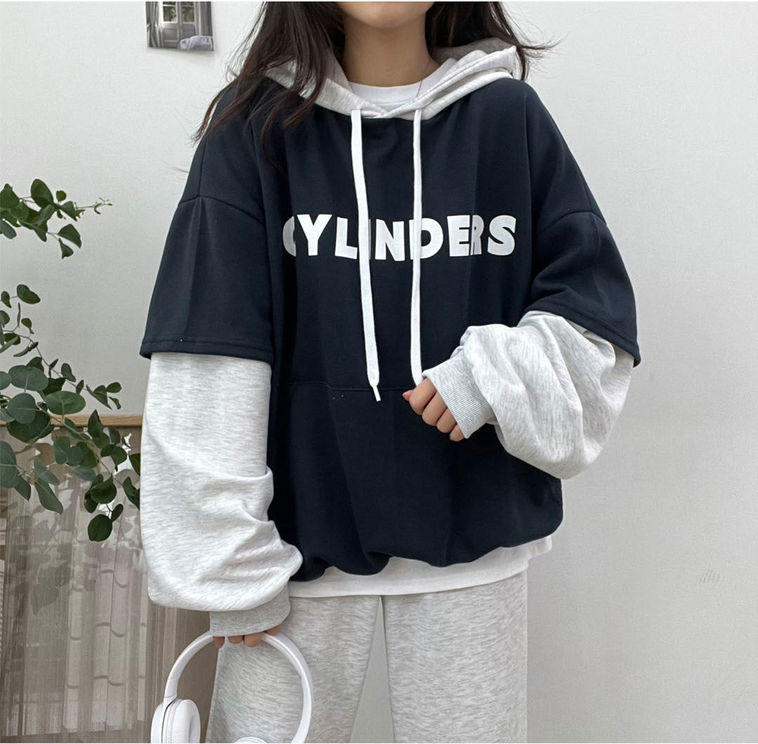 Cylinder Layered Hoodie