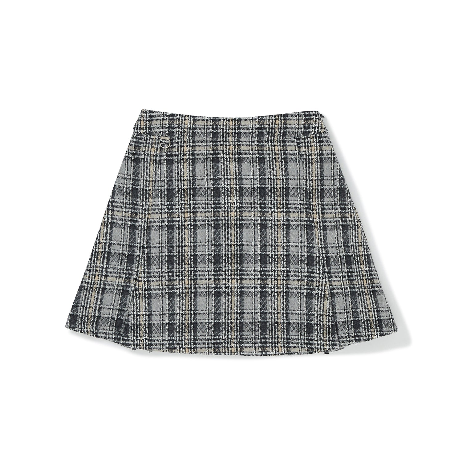 ツイードセットアップミニスカート / Tweed Set-up Mini Skirt [BLACK]