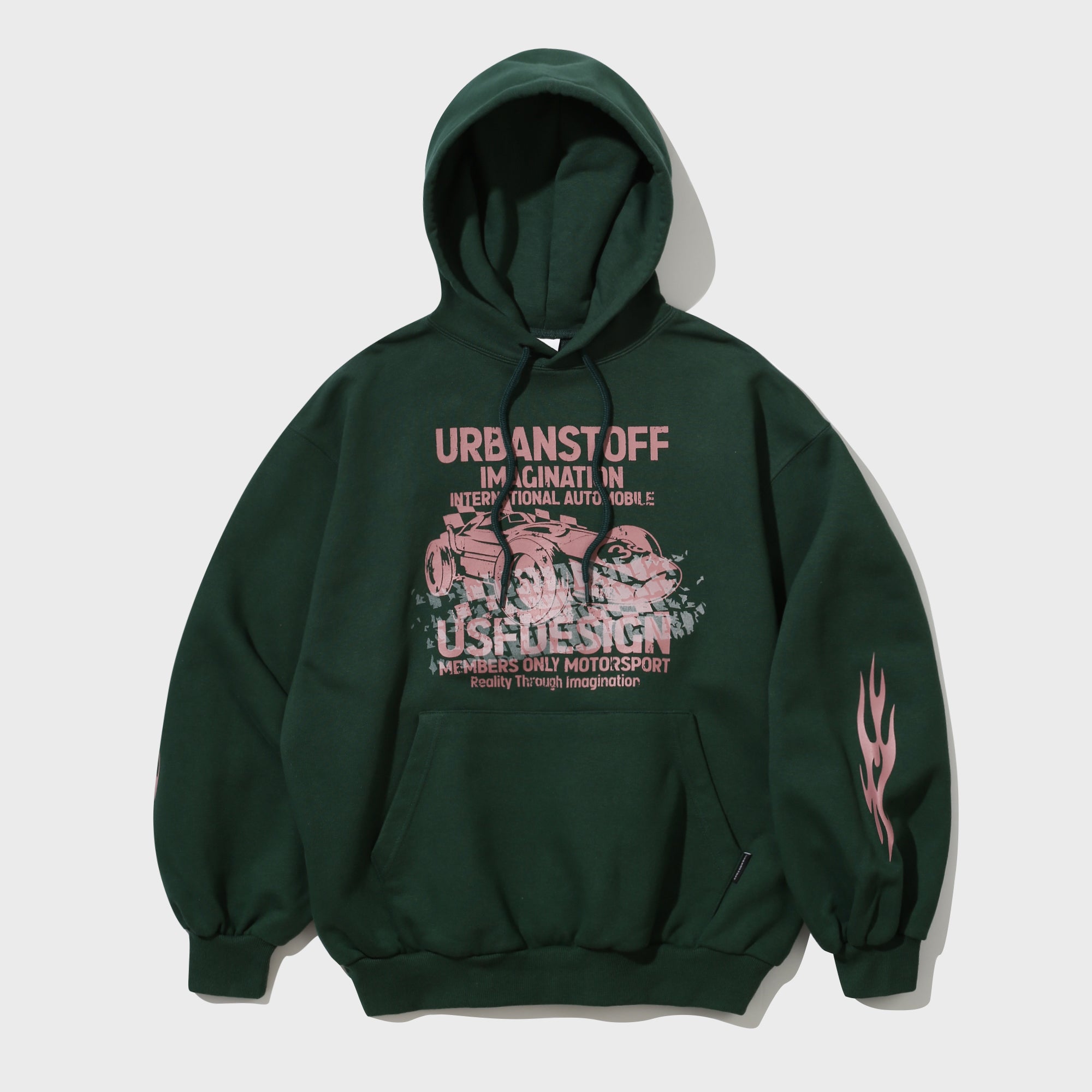 Classic Race Car Hoodie (Deep Green)