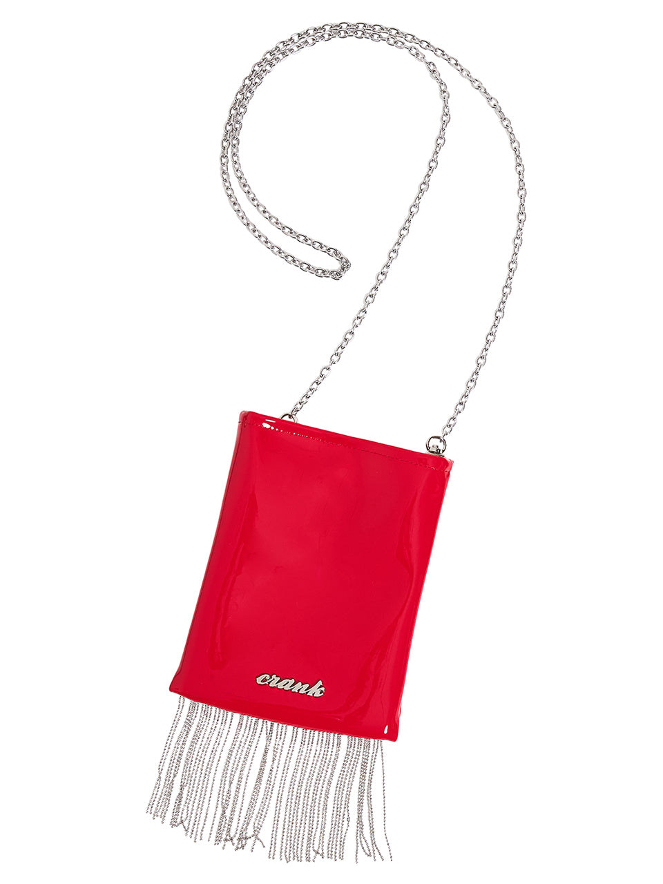 ENAMEL CHAIN FRINGE MINI BAG_RD