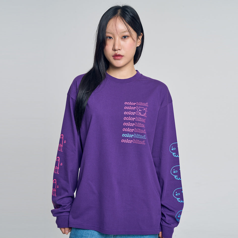 Both Ends' Long Sleeve Shirt Purple