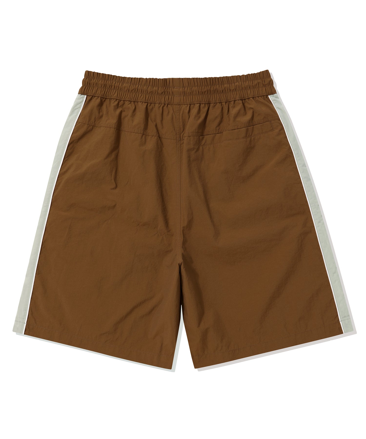 Sporty Symbol Logo Shorts-Brown