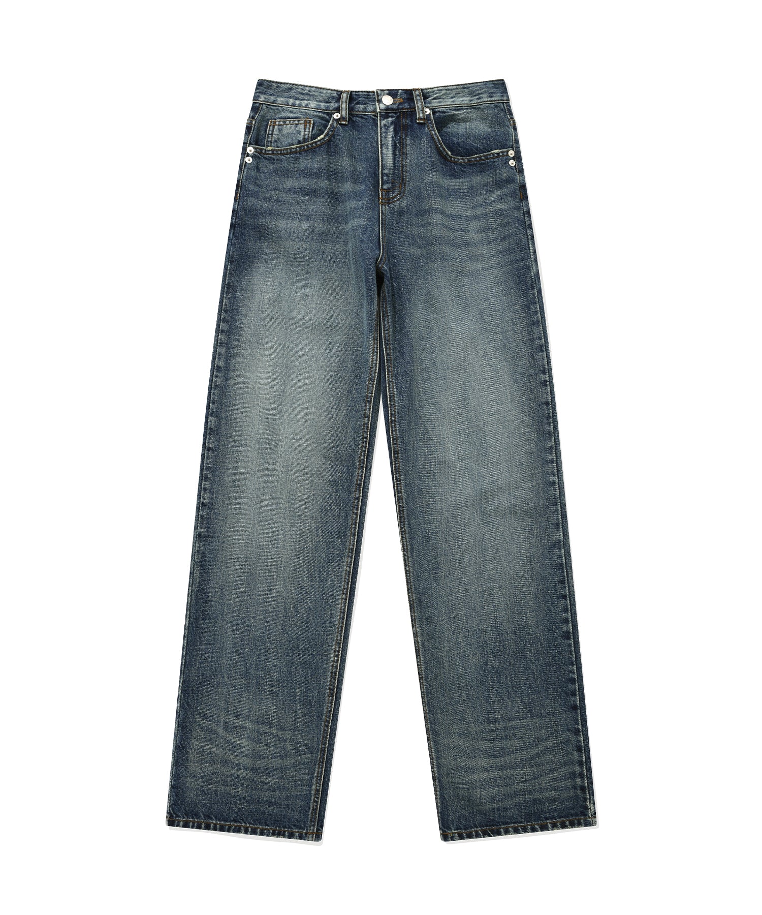 ヴィンテージ ウォッシュド デニムパンツ / CHUCK VINTAGE WASHED DENIM PANTS (BLUE)