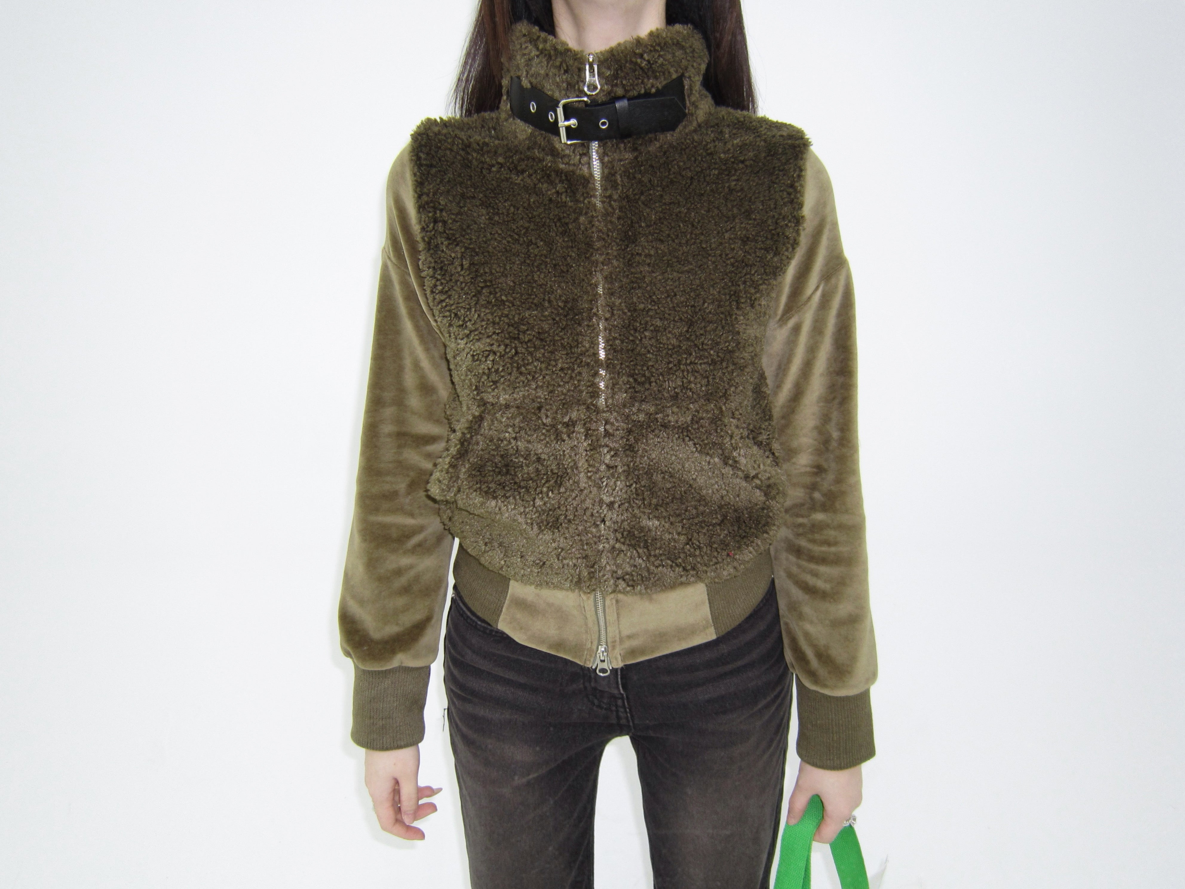 Vela fur zip-up