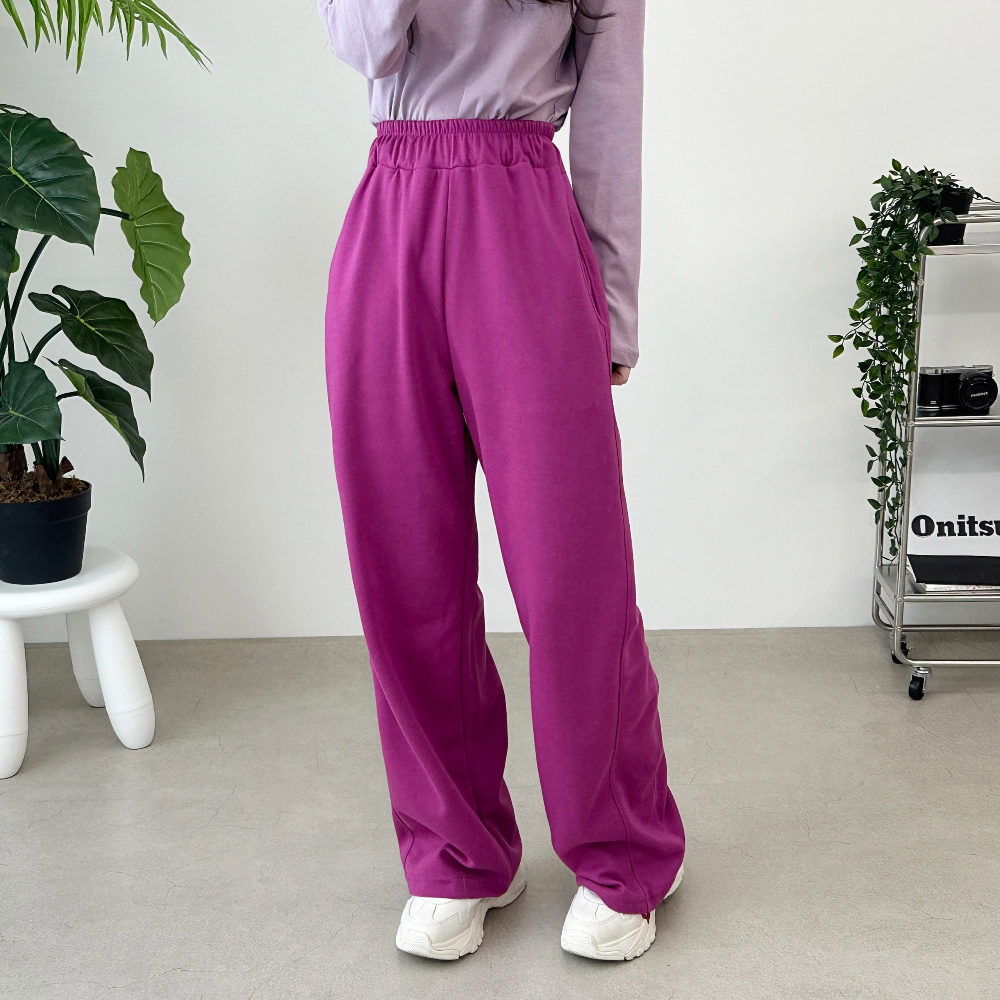 Loose Fit Wide Sweat Suit Pants