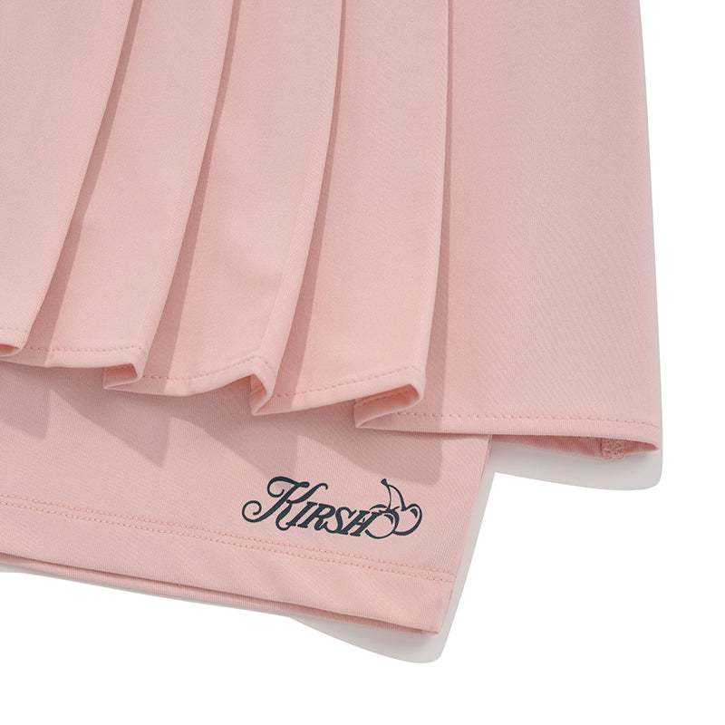 INNER POINT PLEATS MINI SKIRT [SALMON]