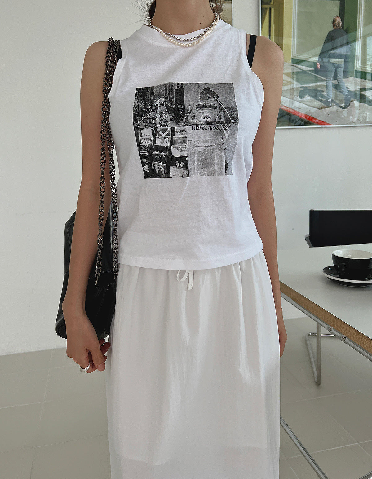 Photo sleeveless (3color)