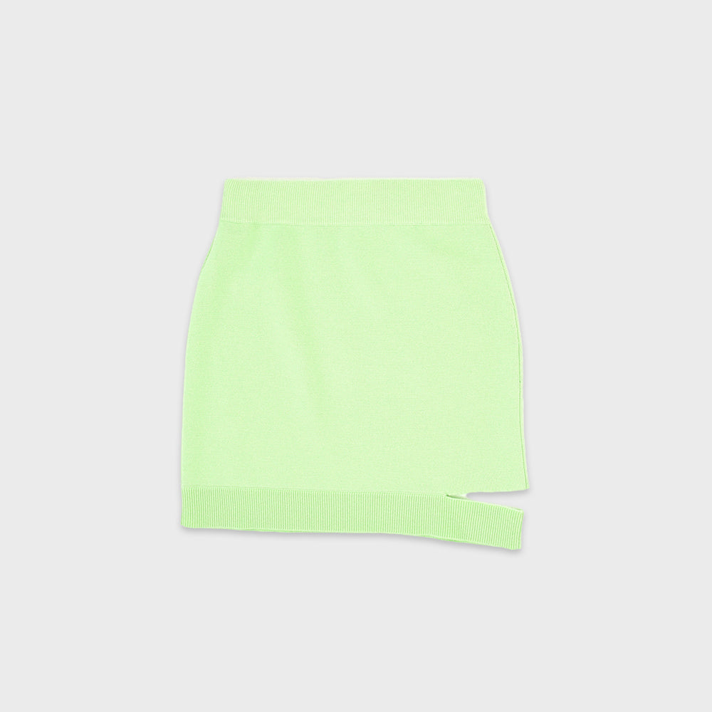 CUT-OUT MINI SKIRT_APPLE MINT