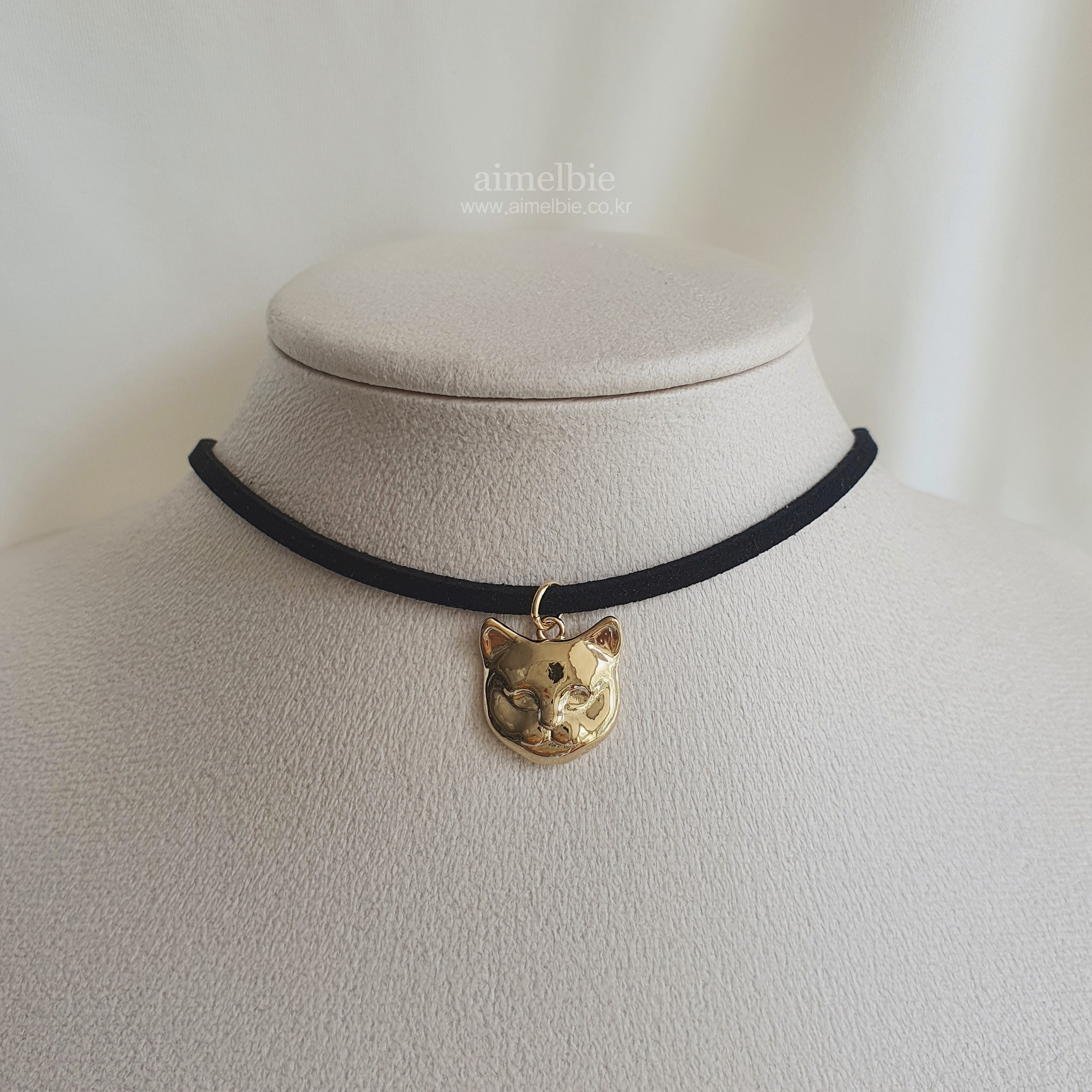 Melbie the Cat Series - Cat Face Choker (Gold ver.) (Kep1er Youngeun Necklace)