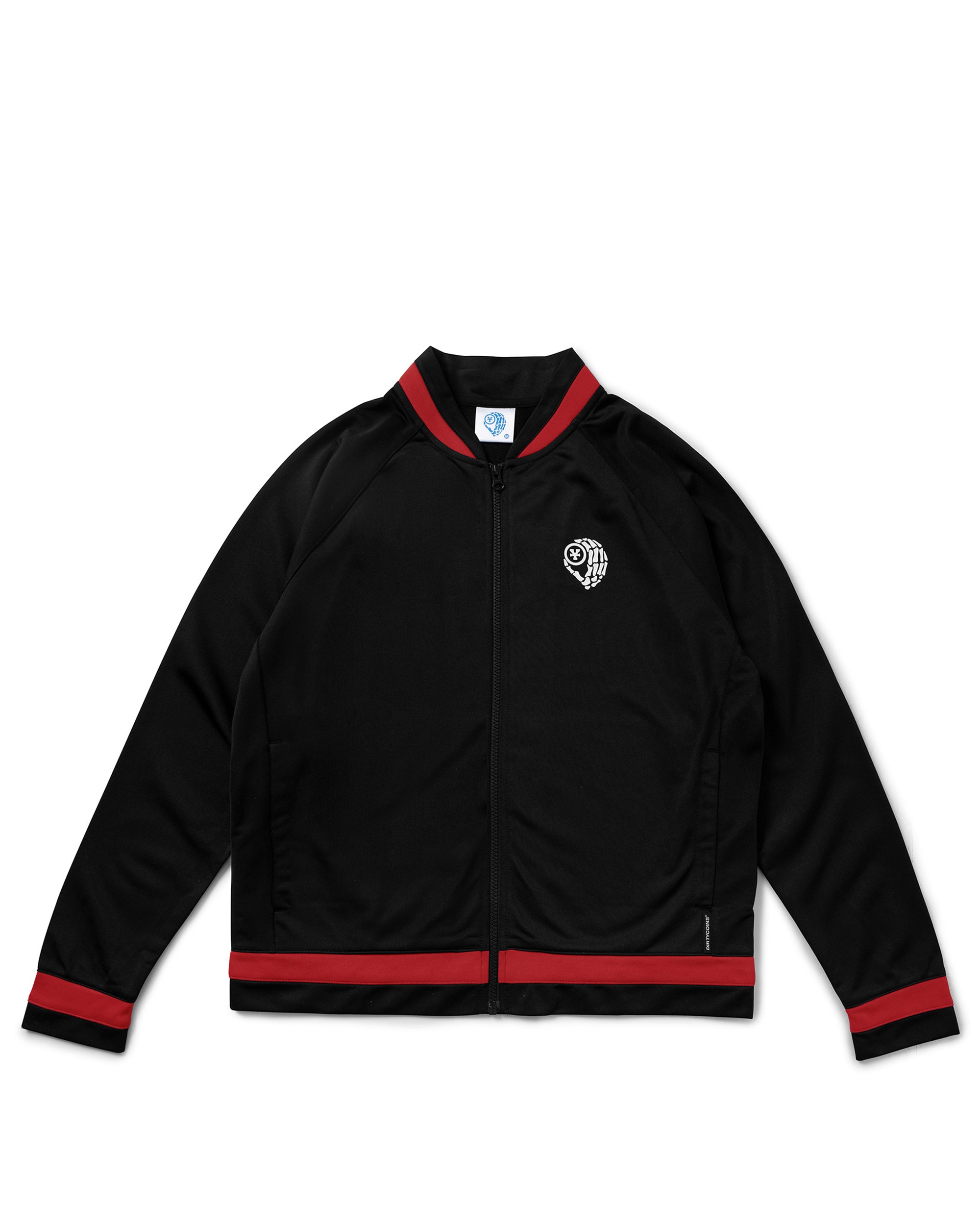 Logo Track Jacket - Black/Orange