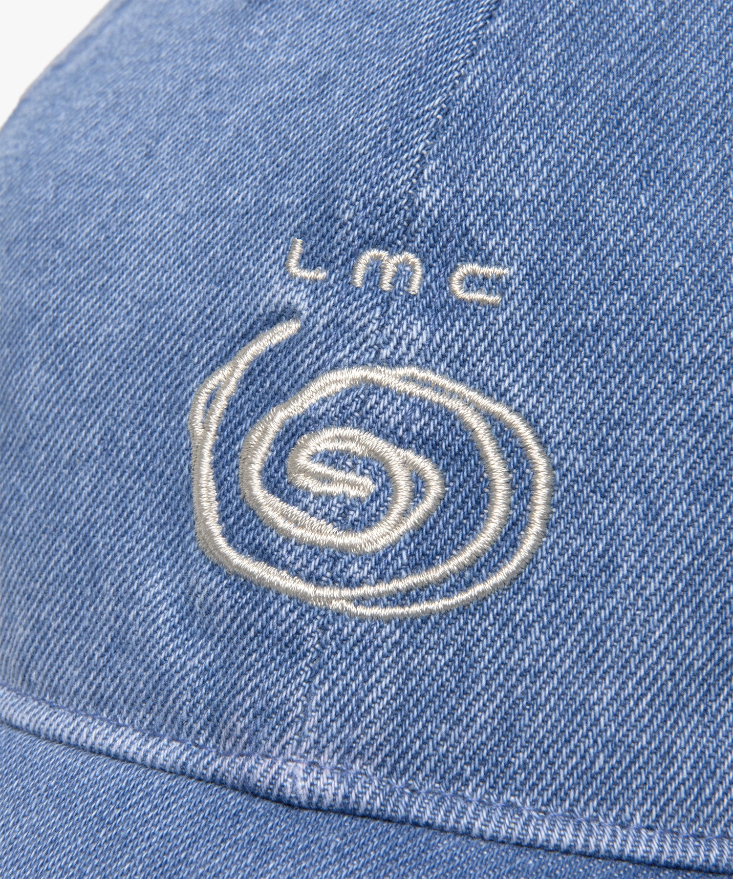 SPIRAL DENIM 6PANEL CAP - LIGHT BLUE