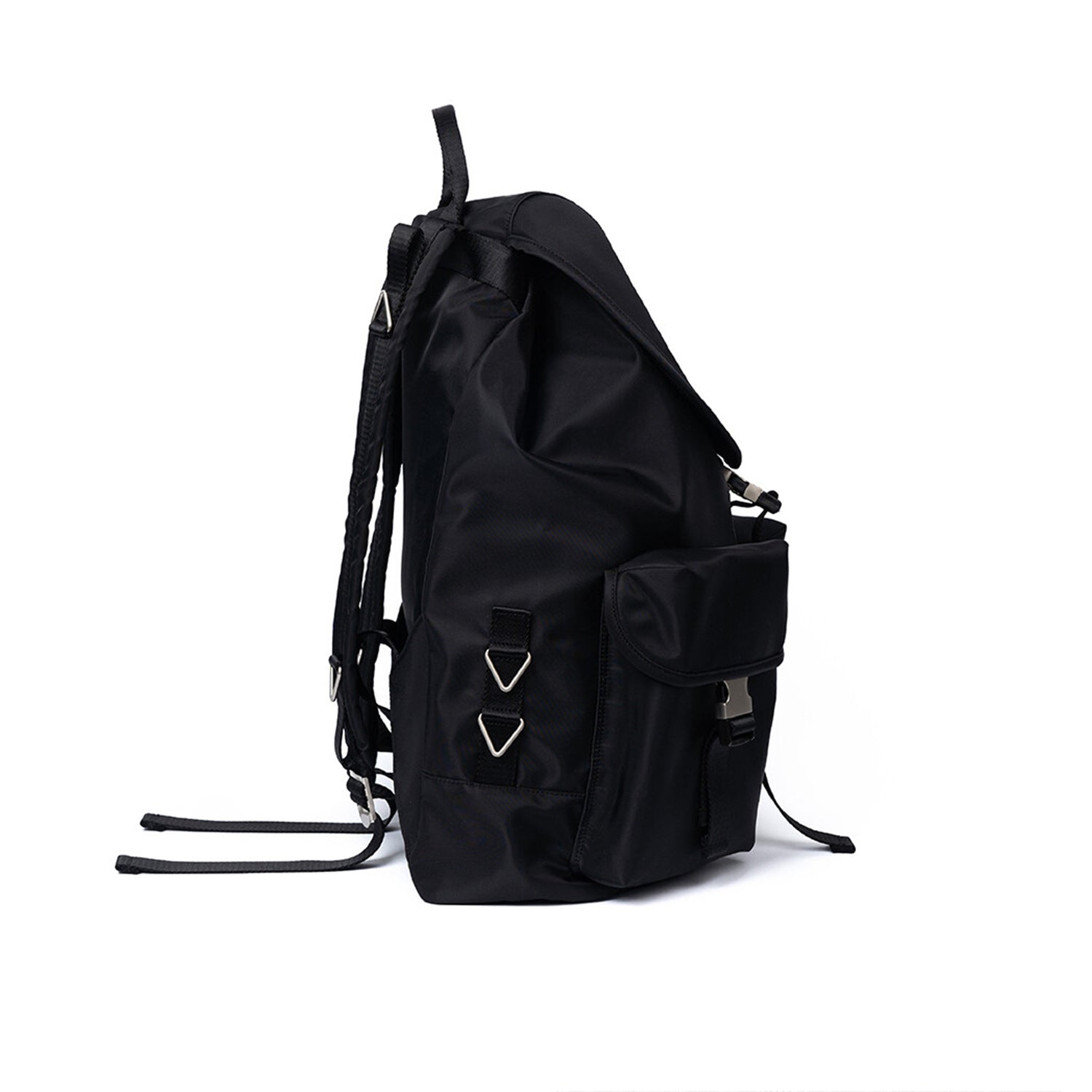 [After Pray Edition] 2-Pocket Nylon Cargo Rucksack (Black&Nickel)