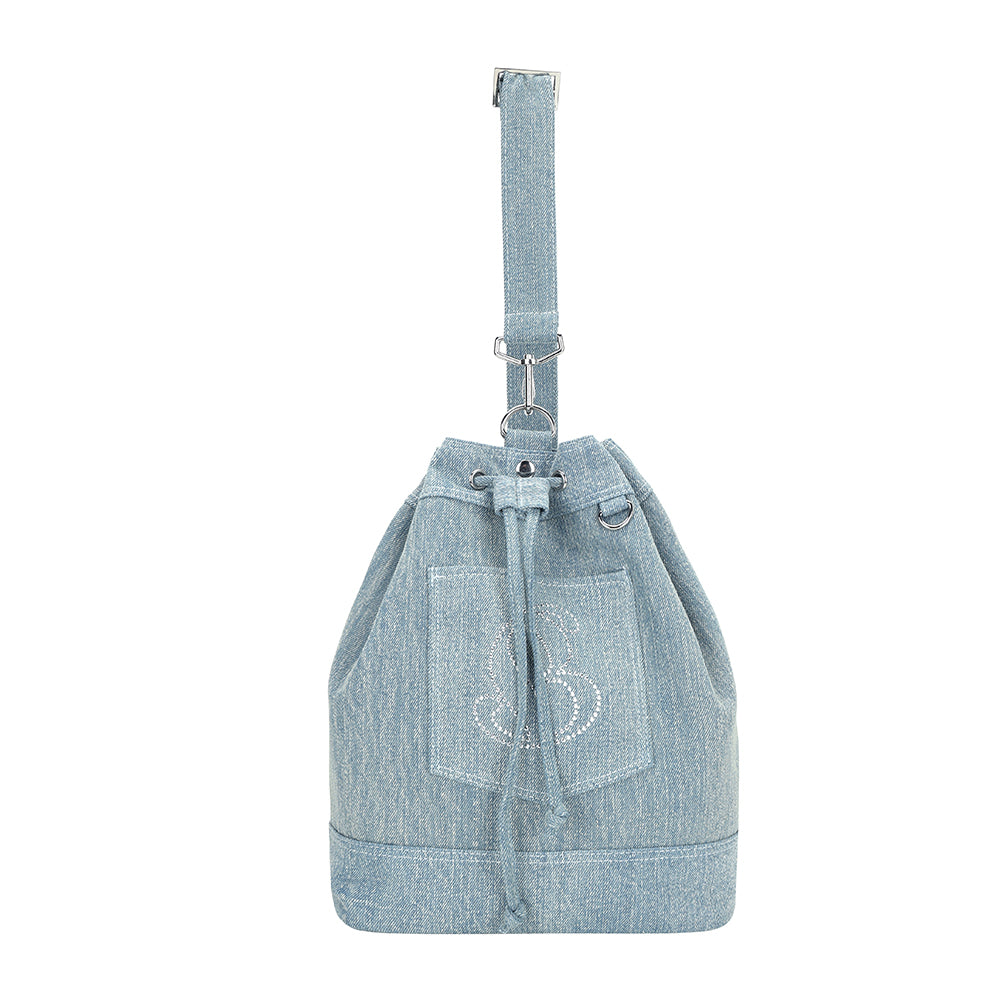 Yoko Bucket Bag (M)(denim)