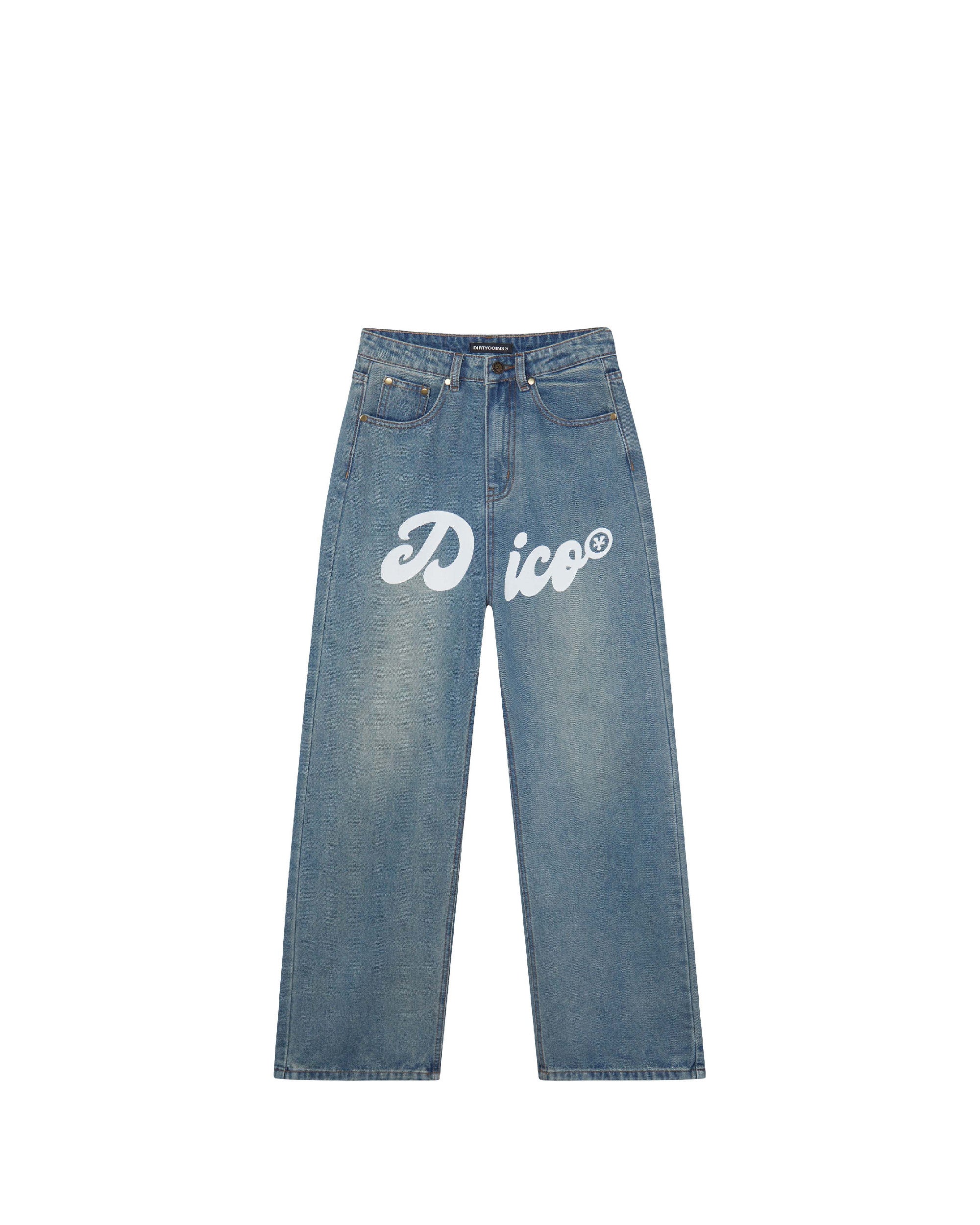 Dico Comfy Wide Leg Women Jeans - Moss Blue