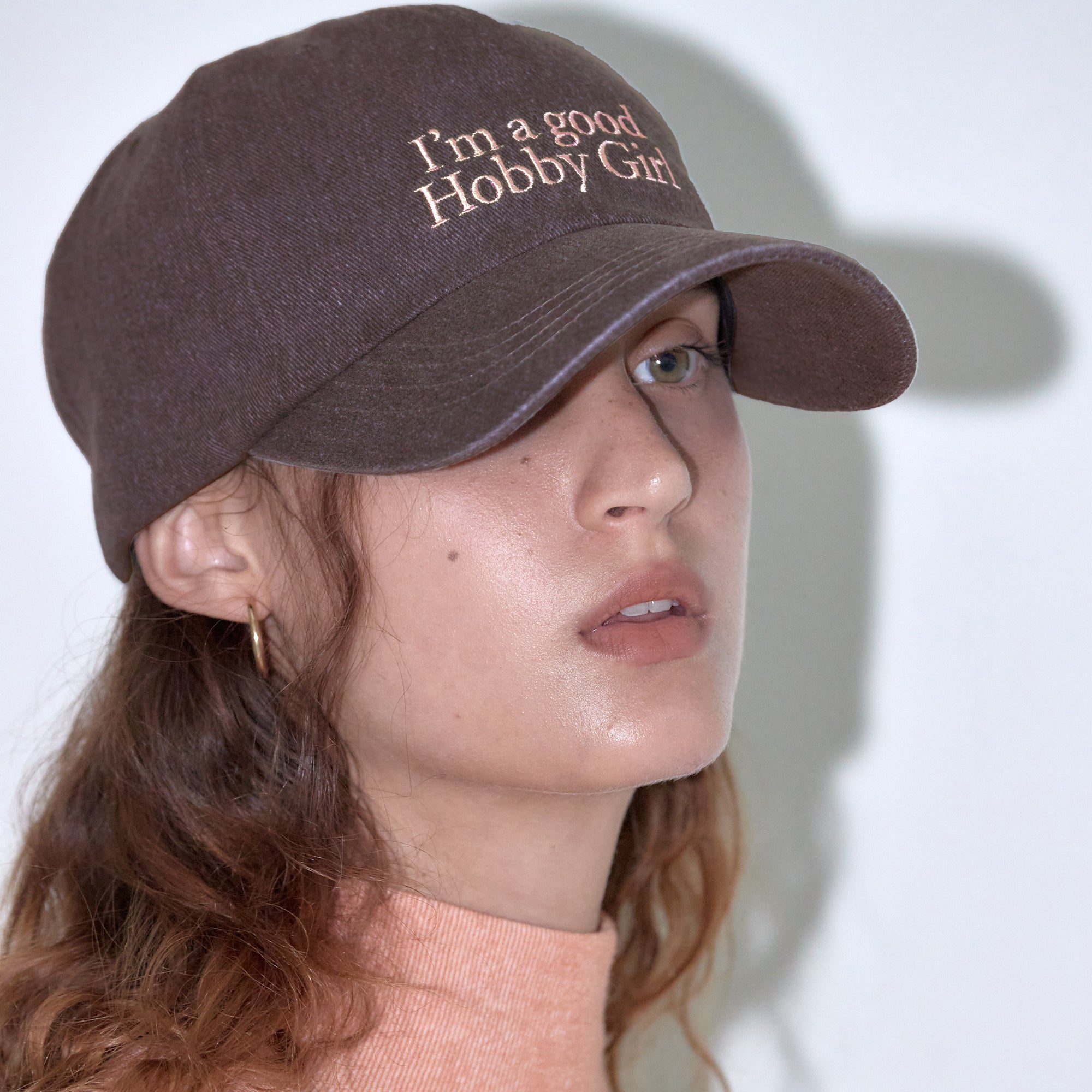 GOODHOBBYGIRL BALL CAP_BROWN