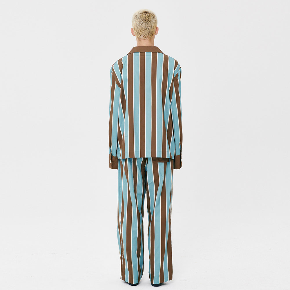 (M) Brownie Stripe PJ Pants