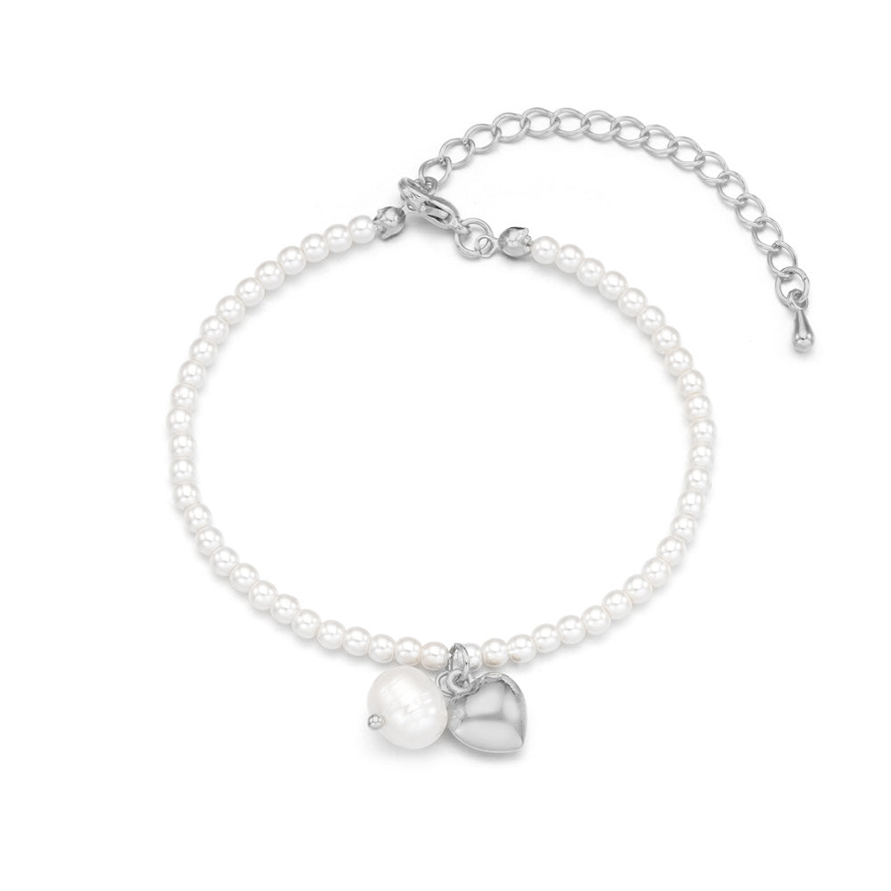 nest heart pearl bracelet