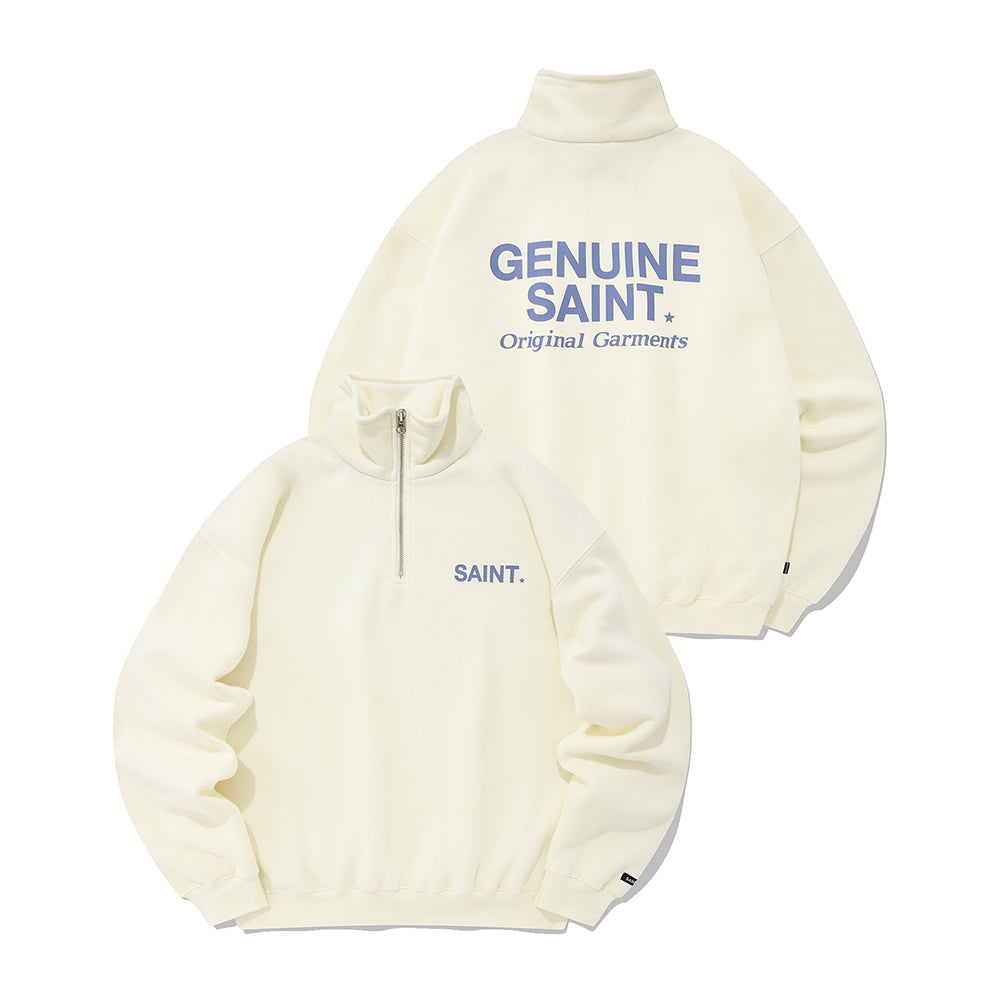 SP G.SAINT HALF ZIP-CREAM