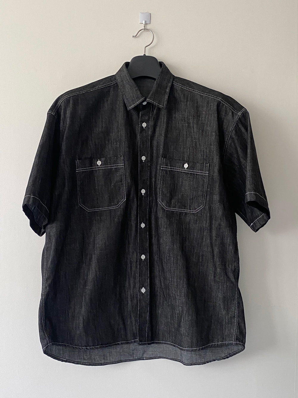 Modern denim set up half shirts