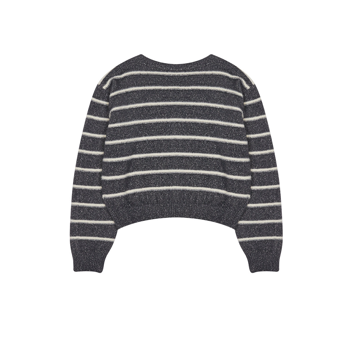 NM STRIPE CARDIGAN (CHARCOAL)