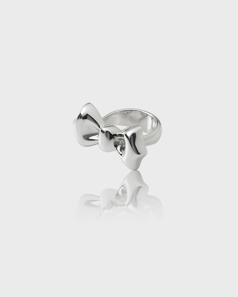 Sweet ribbon ring (Silver) 