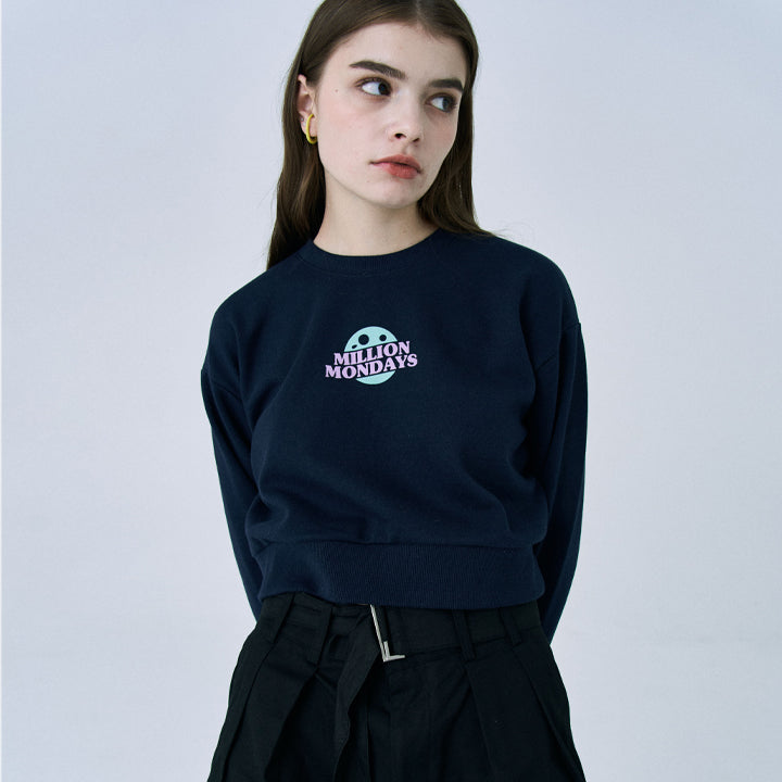 MILLION PING-PONG CROP SWEATSHIRT