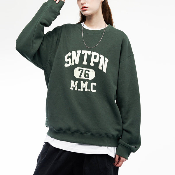 SP SNTPN LOGO CREWNECK-ASH MELANGE