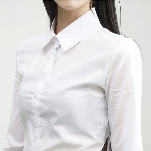 Moanne slim cropped shirt