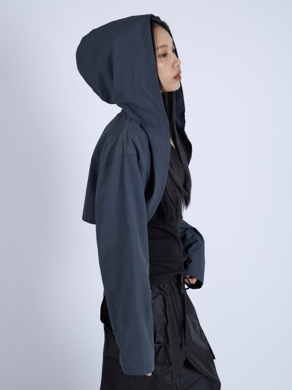 Hooded Shrug, Charcoal