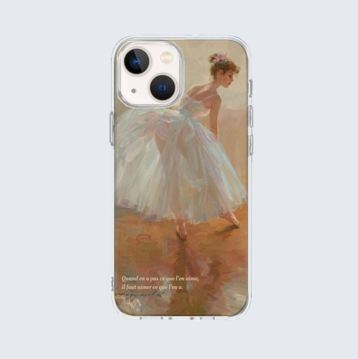 oil painting (ballerina) iphone case