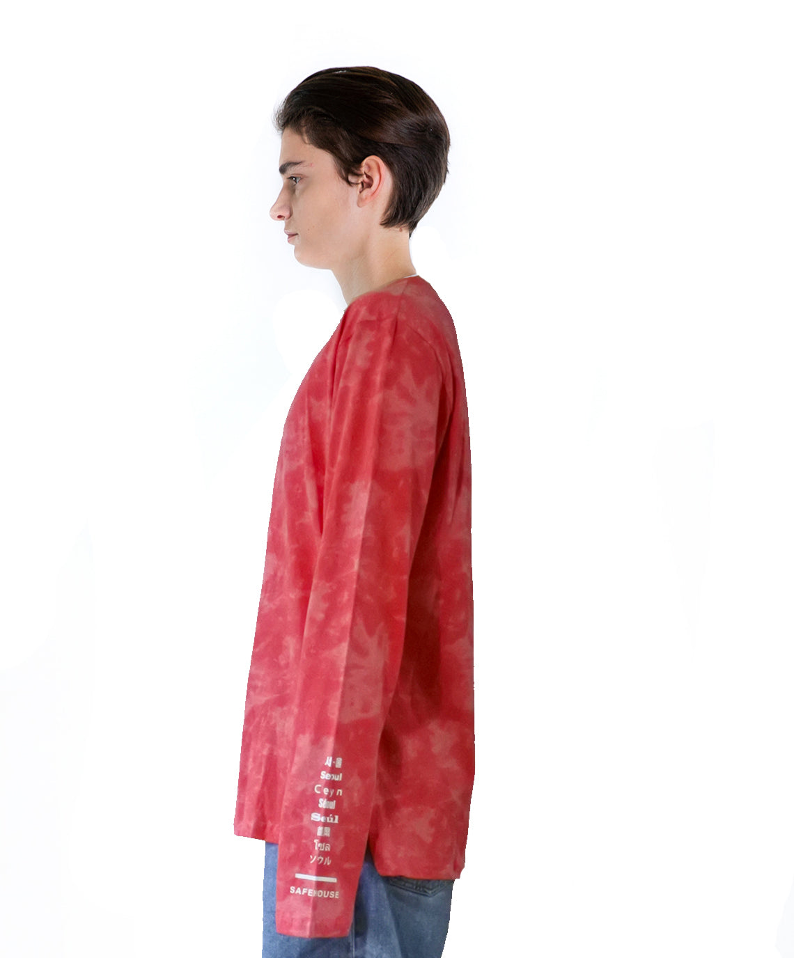 tiedye long sleeve red