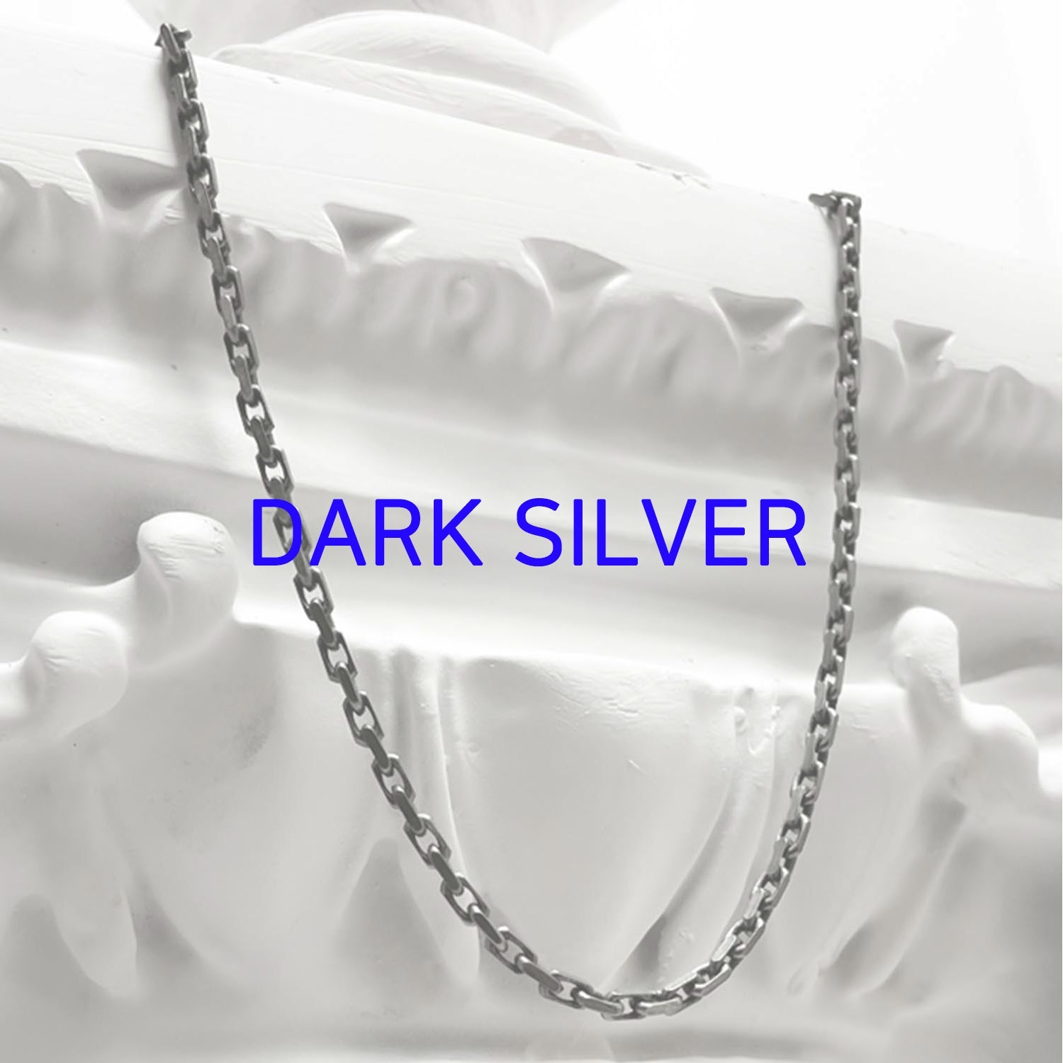 [BLESSEDBULLET]original chain necklace_dark silver