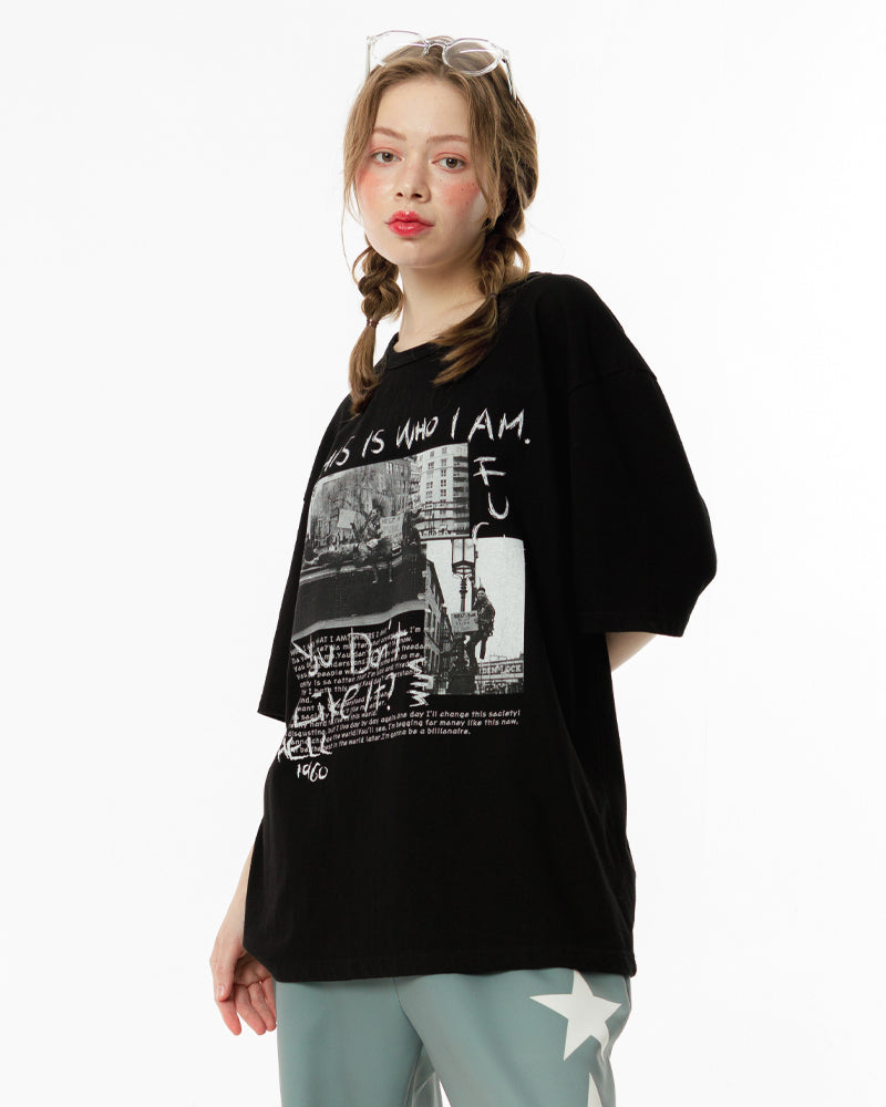 Punk Vintage-T black