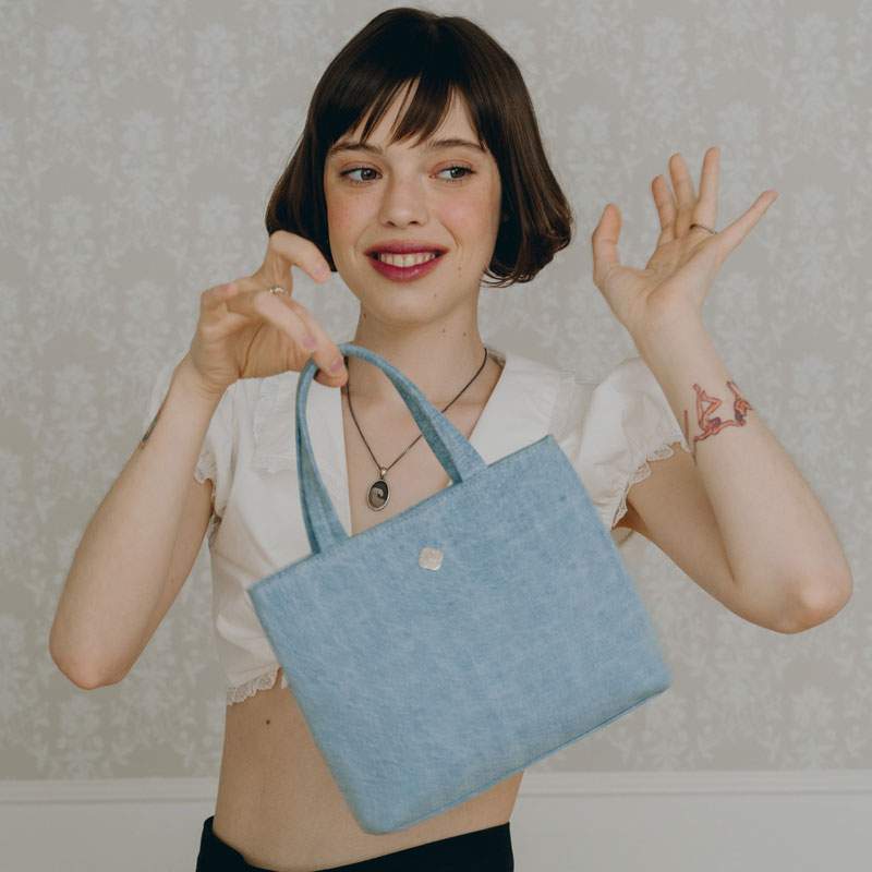 Mari Denim Tote Bag