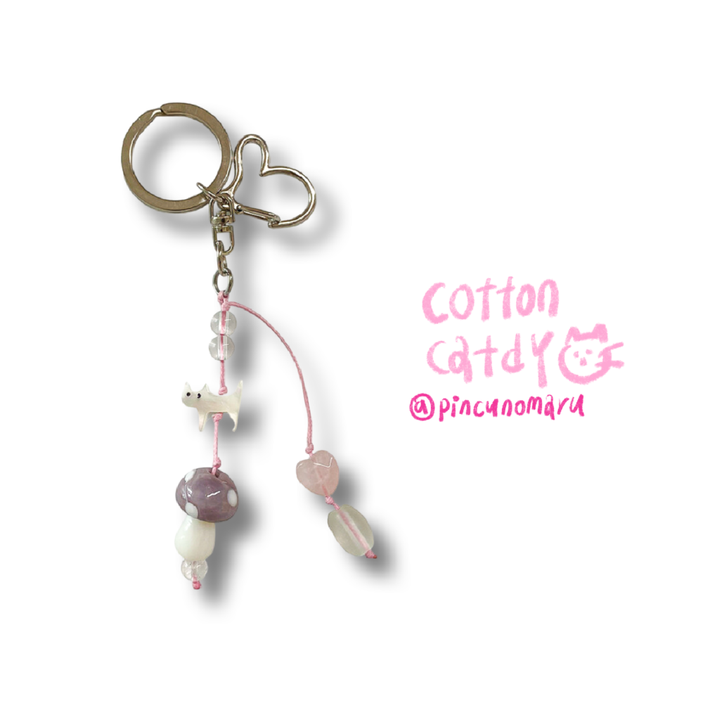 Cotton catdy keyring