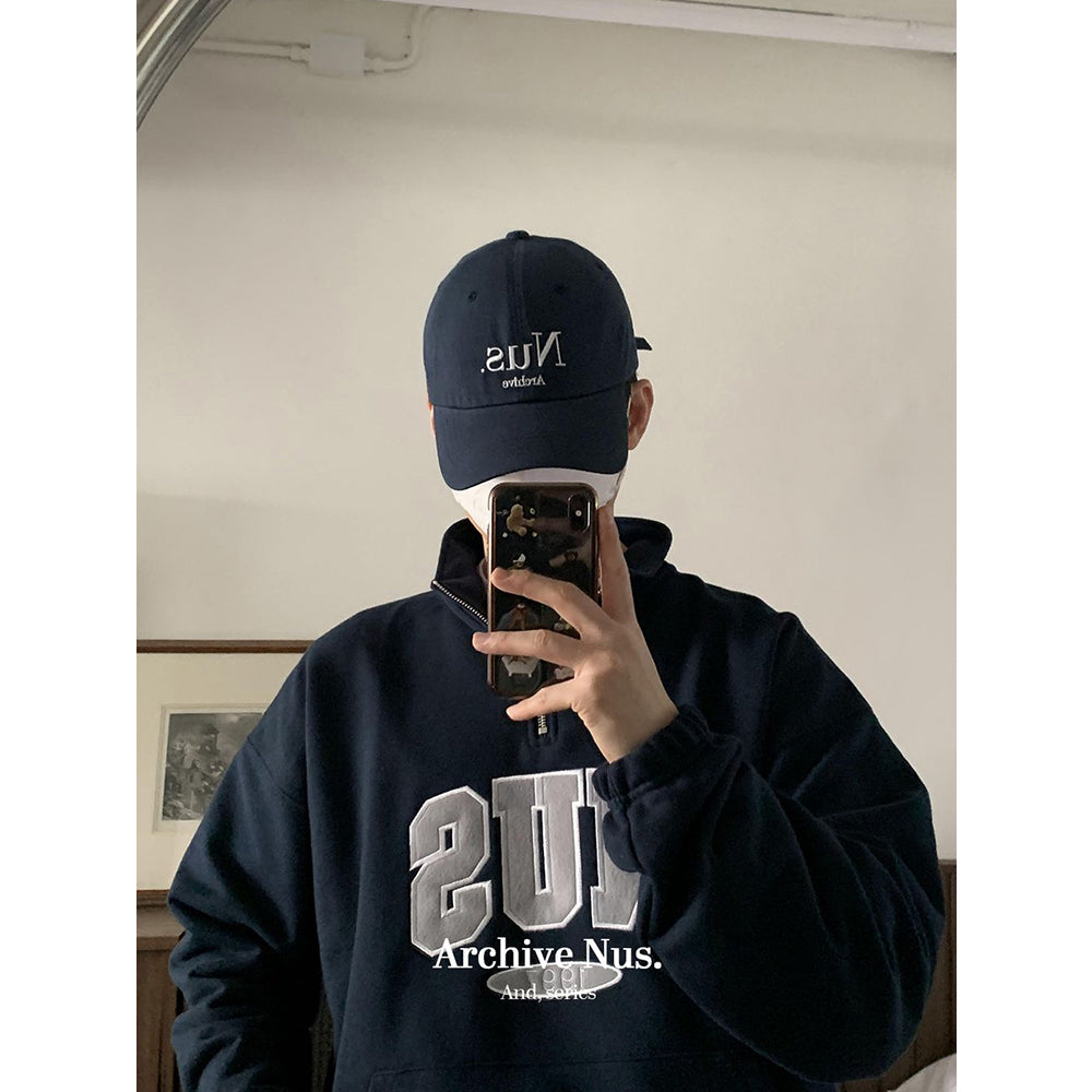 Huke x Nus. half zip-up