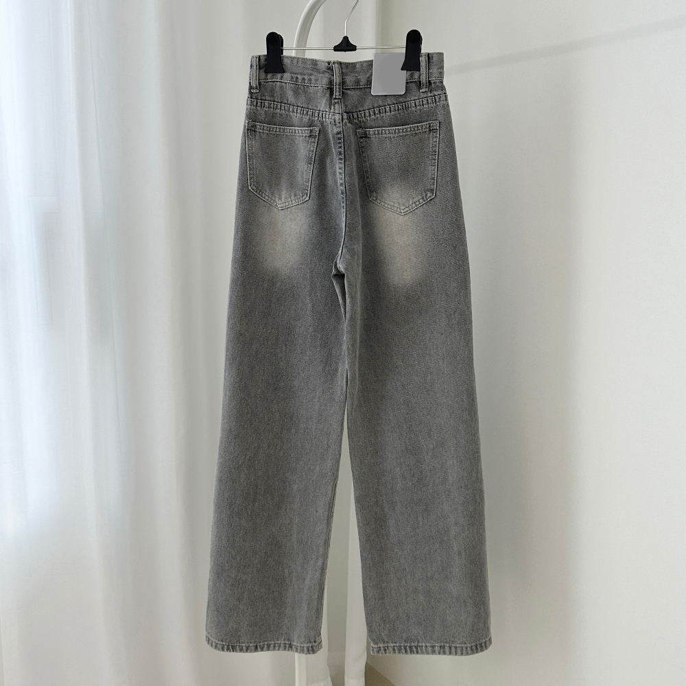 dusty vintage long wide denim pants